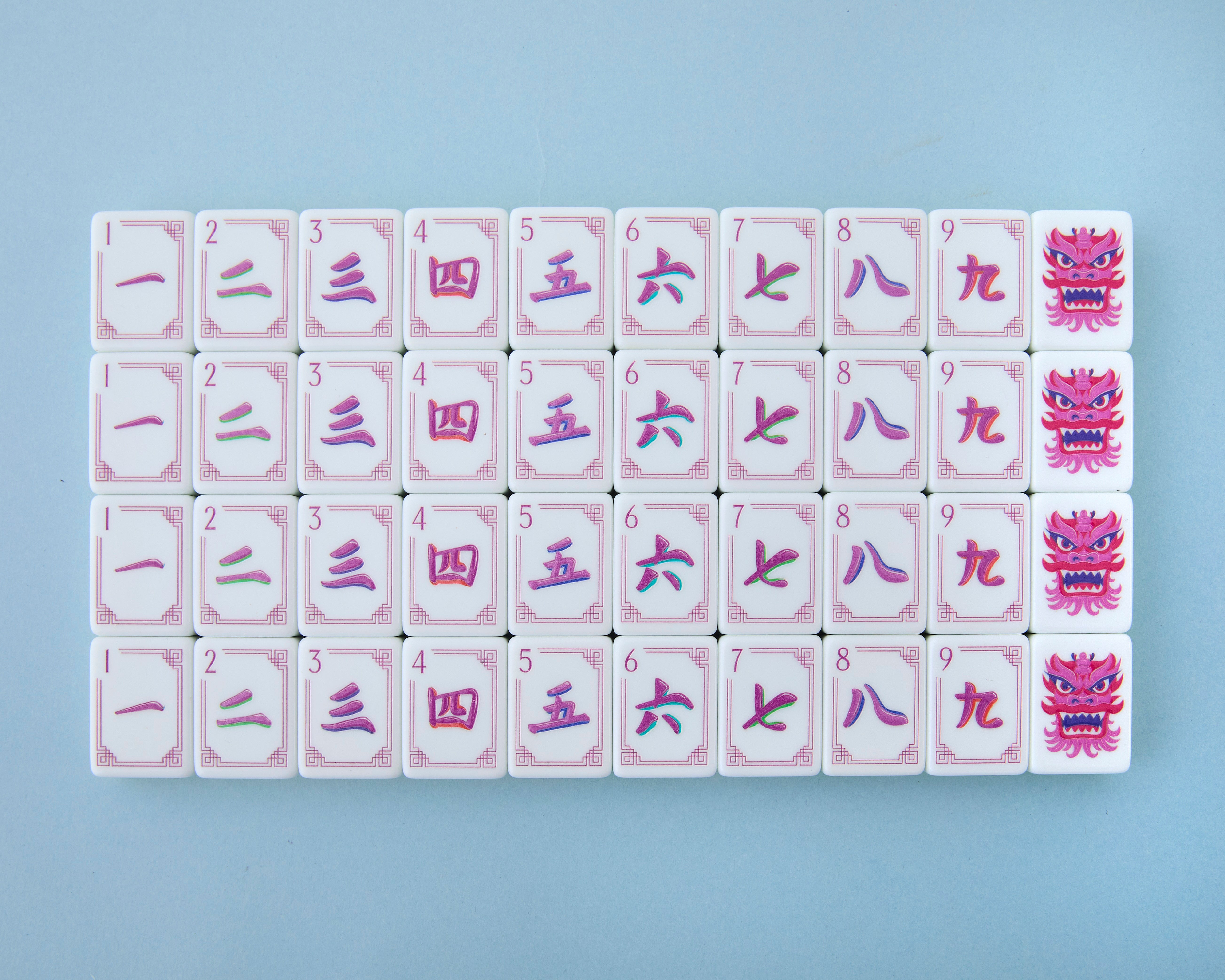 まさじん；組玉４０匁２０個セット Chinese BIG PROFESSIONAL standard Mahjong Tiles Set Ma Jiang 麻將
